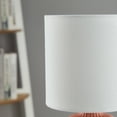 thumbnail image 5 of Mainstays 12.75 Inch Ceramic Table Lamp with White Fabric Shade, 5 of 6