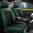 thumbnail image 2 of Car Seat Covers for Honda 96% Models Durable Leather Seat Cover Waterproof Anti-Slip Seat Covers All Weather Car Seat Automotive Seat Protector(2 Seats,Black&Green-Standard), 2 of 6