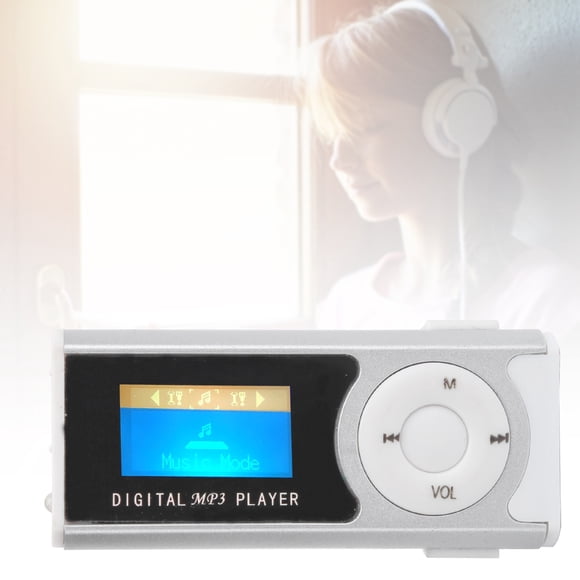 Portable Sports MP3 Flashlight Mini BackClip LCD Mini Screen Music Media Player LED Long Battery Life Earphone USB Cable Aluminum Alloy Firm