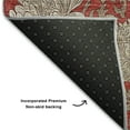 thumbnail image 3 of Addison Rugs Mayfield Washable Transitional Floral Red Rectangle Rug, 2'6" x 3'10", 3 of 6