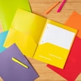thumbnail image 2 of GHSDFBB 6 Pack Heavy Duty Plastic Two Pocket Folders, Heavy Duty Plastic 2 Pocket Folder (Rainbow Colors), 2 of 5