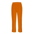 thumbnail image 5 of Boys Sweatpants Jogger Pants for Girls with Pockets Adjustable Drawstring Pants Orange Pants Kids 4T Boys Pants, 5 of 9