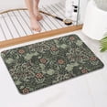 thumbnail image 4 of Green Pioneer Flower Pattern Bathroom Rugs Mat,Non Slip Microfiber Bathroom Rug,Rubber Backing,Soft Bathroom Mats for Bathroom Floor,Tub and Shower,17x27in(43x68cm), 4 of 5