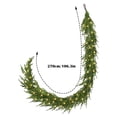 thumbnail image 3 of 9FT Real Touch Christmas Garland Pre-Lit with LED Lights, Norfolk Pine & Cypress Mixed Greenery Garland for Fireplace, Stair Railing, Indoor Outdoor Holiday Decor, 3 of 7