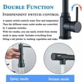 thumbnail image 2 of Kitchen Utensil Spring Neck Single Handle Kitchen Faucet Sink Pull Down Sprayer 360° Swivel Mixer Tap, 2 of 11
