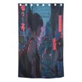 thumbnail image 3 of Blackout Curtains Window Curtain for Bedroom Living Room 1 Panel 82"x52" Girl Standing on Japanese Street, 3 of 8