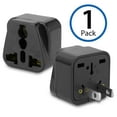 thumbnail image 2 of Plug Adapter, BoxWave [Universal to American Outlet Plug Adapter - Black] Universal to Type A Socket Converter for Smartphones and Tablets, 2 of 3