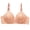 Khaki, variant on Womens Bras Wireless, Floral Pattern Front Button Push Up, Soft Comfort Tshirt Bras Lingerie Adjustable Straps