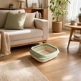 thumbnail image 6 of ICQOVD Semi Enclosed Cat Litter Box with Spray Proof Design Non Stick Easy Clean Pet Toilet for Kittens and Small Cats, 6 of 6