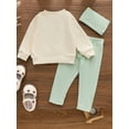 thumbnail image 4 of HWJAD Toddler Baby Girl Clothes 6 9 12 18 24 Months 3 Years Fall Outfits Daddy's Girl Long Sleeve Sweatshirt Tops + Pants + Headband Set, 4 of 8