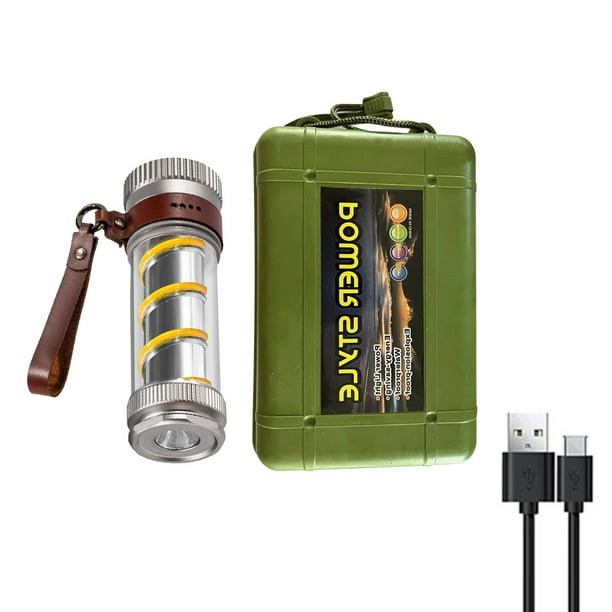 Linterna Portátil Lámpara Luz de emergencia COB de césped de bajo consumo para viajes al aire libre (C)