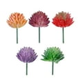 thumbnail image 4 of Plantas artificiales compactas, Premium, plantas falsas sin maceta para arreglos de jardín, decoración de bodas, pared decorativa de paisaje de loto 5 piezas, 4 of 8