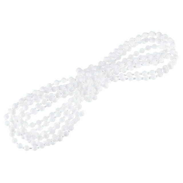 Unique Bargains Chaîne Perlée de 2,19 Verges pour Stores à Rouleau, Cordon pour Pièces de Réparation de Fenêtre, Blanc