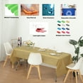 thumbnail image 2 of (4 Pack) Gold Premium Rectangle Heavy-Duty Plastic Table Covers ( Reusable), 2 of 6