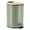 Green, variant on Green Trash Can with Bamboo Lid and Pedal, 2.5L Capacity