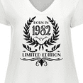thumbnail image 4 of Inktastic Born in 1982 Limited Edition Women's Plus Size V-Neck T-Shirt, 4 of 5
