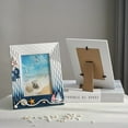 thumbnail image 4 of Sinkoo Handmade Wood Picture Frames, 7" x 5" Seashell Photo Frame,Unique Nautical Beach Themed Home decor, Sailboat, Starfish, Life Buoy, Beach Photo Frame Tabletop or Wall Hanging Display Frame, 4 of 4