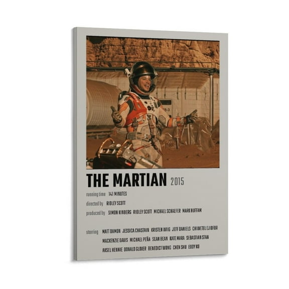 The Martian 2015 Movie Poster (5) Poster Decorative Painting Canvas Wall Art Living Room Posters Bedroom Painting 20x30inch(50x75cm)
