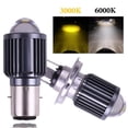 thumbnail image 2 of Faros Delanteros De Motocicleta Bombillas LED BA20D HS1 H4 H6 PX15D T19 Con Lente De Dos Colores Hi Lo beam Scooter Accesorios Luces Antiniebla huangjie unisex, 2 of 2
