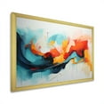 thumbnail image 2 of Designart "Expressionism in Colorful Abstract II" Abstract Framed Wall Art Decor - Modern Blue Abstract Painting Entryway Framed Wall Art, 2 of 6