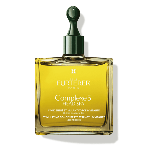 Rene Furterer Head Spa COMPLEXE 5 Stimulating Plant Concentrate - Pre-Shampoo Purifying & Strengthening Scalp Treatment, 1.6 Fl Oz
