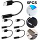 thumbnail image 5 of JShteea 5PCS Adaptador 3 5 Mm A Tipo C Cable Adaptador Auxiliar Tipo C 10 Cm A 3 5 Mm para (negro), 5 of 5