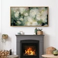 thumbnail image 3 of Large Framed Canvas Print Impressionist White Blossoms - Soft Floral AbstractWall Art Decorative Ready to Hang Painting for Living room Bedroom 60x30 inches Natural Frame, 3 of 7