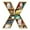 X24, variante sur Ornement Suspendu Livre Alphabet 26,Ornement Suspendu Amoureux des Livres Bibliothécaire Ornement, Formes Numériques Déco pour Rat de Bibliothèque Ornement Acrylique Cadeau