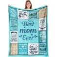 thumbnail image 1 of LHSHID Gifts for Mom Mom Gifts Birthday Gifts for Mom Mom Birthday Gifts Mom Gift from Daughter Son New Mom Gifts Best Mom Ever Gifts Idea Mom Gifts for Christmas Mothers Day Blanket 60"x80", 1 of 6