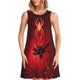 thumbnail image 1 of Disketp Black Spider Web With Spiders para Vestido sin Mangas para Mujeres, Vestidos de Verano para Mujeres, Casual y Holgado para la Playa, 1 of 7