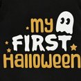 thumbnail image 5 of YDFCWXW My First Baby Boy Boy Romper Letter Embroidery Stripe Long Sleeve Footed Jumpsuit With Hat Boy Clothes Set (Yellow, 0-3 Months), 5 of 7