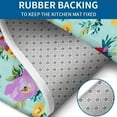 thumbnail image 4 of Pioneer Flower Floral Print Pattern Bathroom Rugs Sets 3 Piece,Toilet Cover Set,Absorbent Non Slip Bathroom Mats Sets with U-Shaped Contour Rug Toilet Rug Set, 4 of 5
