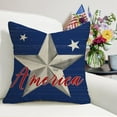 thumbnail image 4 of 4th of July God Bless America Patriotic Decorative Throw Pillow Covers 18 x 18 Set of 4, USA Stripes Stars Land of The Free Outdoor Pillowcase, American Faith Freedom Cushion Case Home Decor, 4 of 6