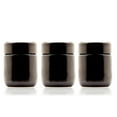 thumbnail image 1 of Infinity Jars 50 Ml (1.7 fl oz) Tall Black Ultraviolet Glass Screwtop Jar 3-Pack, 1 of 4