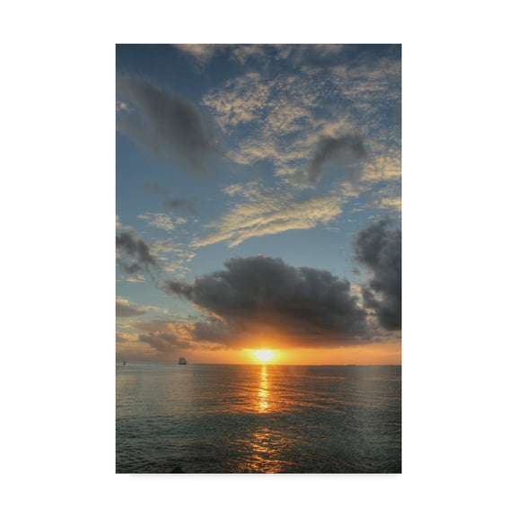 Trademark Fine Art 'Vertical Sunset' Canvas Art by Robert Goldwitz