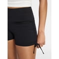 thumbnail image 4 of No Boundaries Ruched Side Bike Shorts, 4" Inseam, Women’s XXS-XXL, 4 of 5