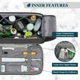 thumbnail image 2 of Pavilla Toiletry Bag, Mens Dopp Kit Bag, Canvas Travel Toiletry Bag, Water Resistant Shaving Bathroom Organizer for Travel, Gym, Shower Toiletries Storage for Grooming Accessories (Extra Large, Grey), 2 of 8