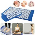 thumbnail image 1 of Acupressure Set Nail Mat Acupressure Mat Massage Mat & Pillow Acupuncture Blue, 1 of 4