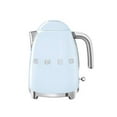 thumbnail image 1 of Smeg KLF03PBUS 50s Retro Style Aesthetic Electric Kettle with Embossed Logo, Pastel Blue, 1 of 2