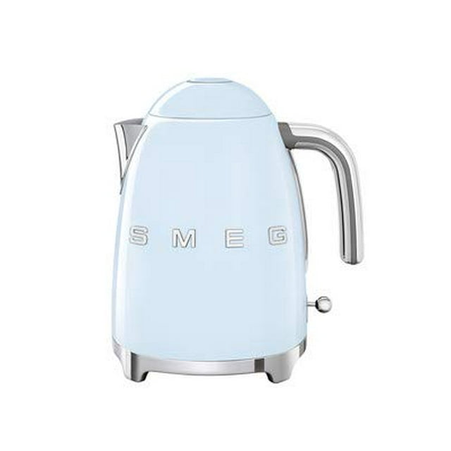 Smeg KLF03PBUS 50s Retro Style Aesthetic Electric Kettle with Embossed Logo, Pastel Blue