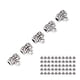 thumbnail image 1 of 50 cuentas para barba, cuentas de aleación resistentes para rastas, accesorios de joyería DIY, decoración para el cabello y la barba, 1 of 12