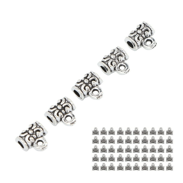 50 cuentas para barba, cuentas de aleación resistentes para rastas, accesorios de joyería DIY, decoración para el cabello y la barba