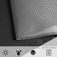 thumbnail image 3 of Extra Long Black Shower Curtain Textured Fabric Waffle Weave Polyester Modern Bath Shower Curtains for Bathroom, Mid Century Waterproof Shower Curtain Set with 12 Hooks, Machine Washable 72 x 84 inch, 3 of 6
