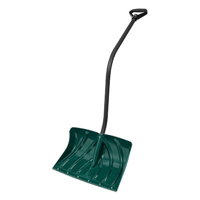 18 Inch Steel Snow - 18-Inch Poly Snow Shovel/Pusher With Ergo S-Handle