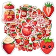 thumbnail image 3 of 35pcs-50pcs Cute Stickers Kids Stickers Strawberry Stickers Jam Stickers DIY Stickers for Suitcase Fridge, 3 of 9