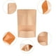 thumbnail image 4 of Bolsas de papel kraft resellables con ventana transparente mate, bolsas de almacenamiento de alimentos con cierre hermético versátiles para productos secos, regalos de boda y cápsulas de café,, 4 of 6