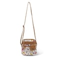thumbnail image 4 of Bandolera MultiSac Vienna de piel vegana con estampado floral y avellana, 4 of 6