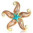 thumbnail image 1 of Decoración de pared con forma de estrella de mar de metal POXOHO, 30 cm, arte náutico, 1 of 6