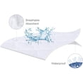 thumbnail image 5 of Biloban Waterproof Crib Mattress Pad Cover for Pack N Play, 39" x 27", White, 5 of 6