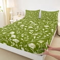 thumbnail image 4 of Erosebridal Vintage Flower Full Size Sheets for Women, Green Bed Sheets, 4 Pieces, 1 Flat Sheet 1 Fitted Sheet and 2 Pillowcases, 4 of 5